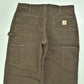 Carhartt Double Knee Workwear Lined Pants Brown Vintage / 36x30
