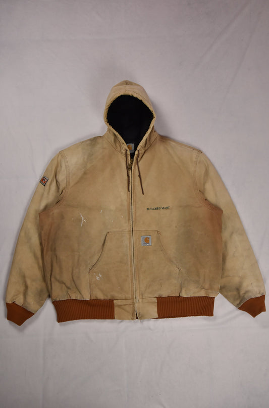 Vintage Carhartt Active Hooded Workwear Jacke / XXL