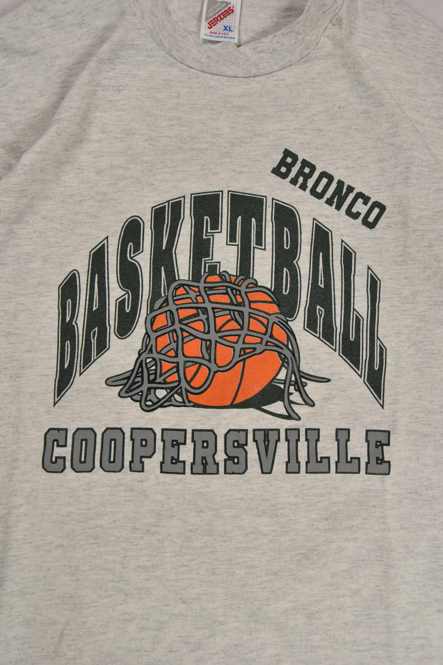 Maglietta vintage "COOPERSVILLE BASKETBALL" Made in USA / XL
