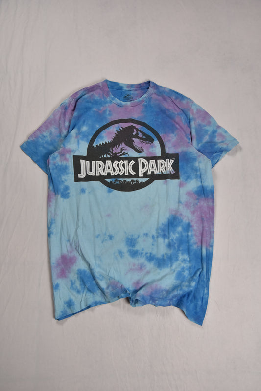 Vintage "JURASSIC PARK" Tie Dye T-Shirt / L