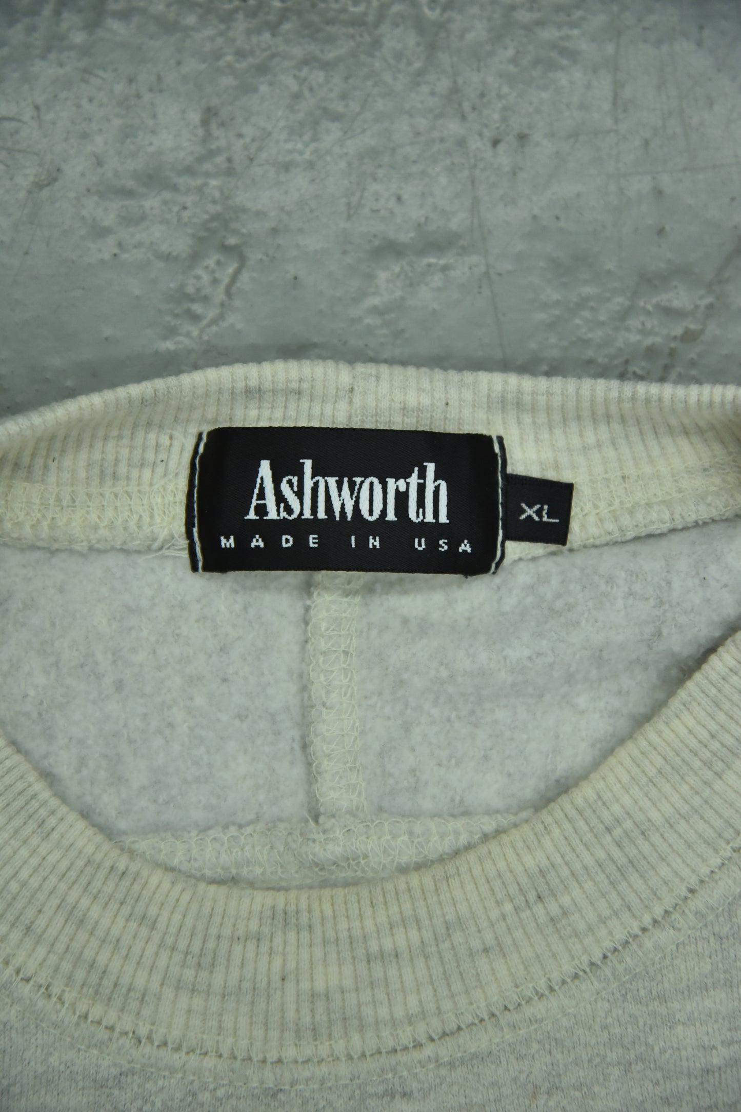 Vintage ASHWORTH Light Grey Sweatshirt / XL