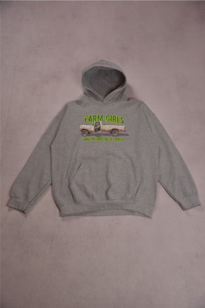 Vintage Grafik Hoodie / L.