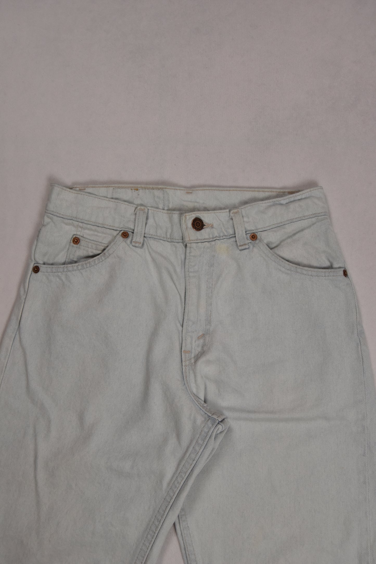 Levi's 550 Orange Tab Cropped Jeans Made in USA Vintage / 29