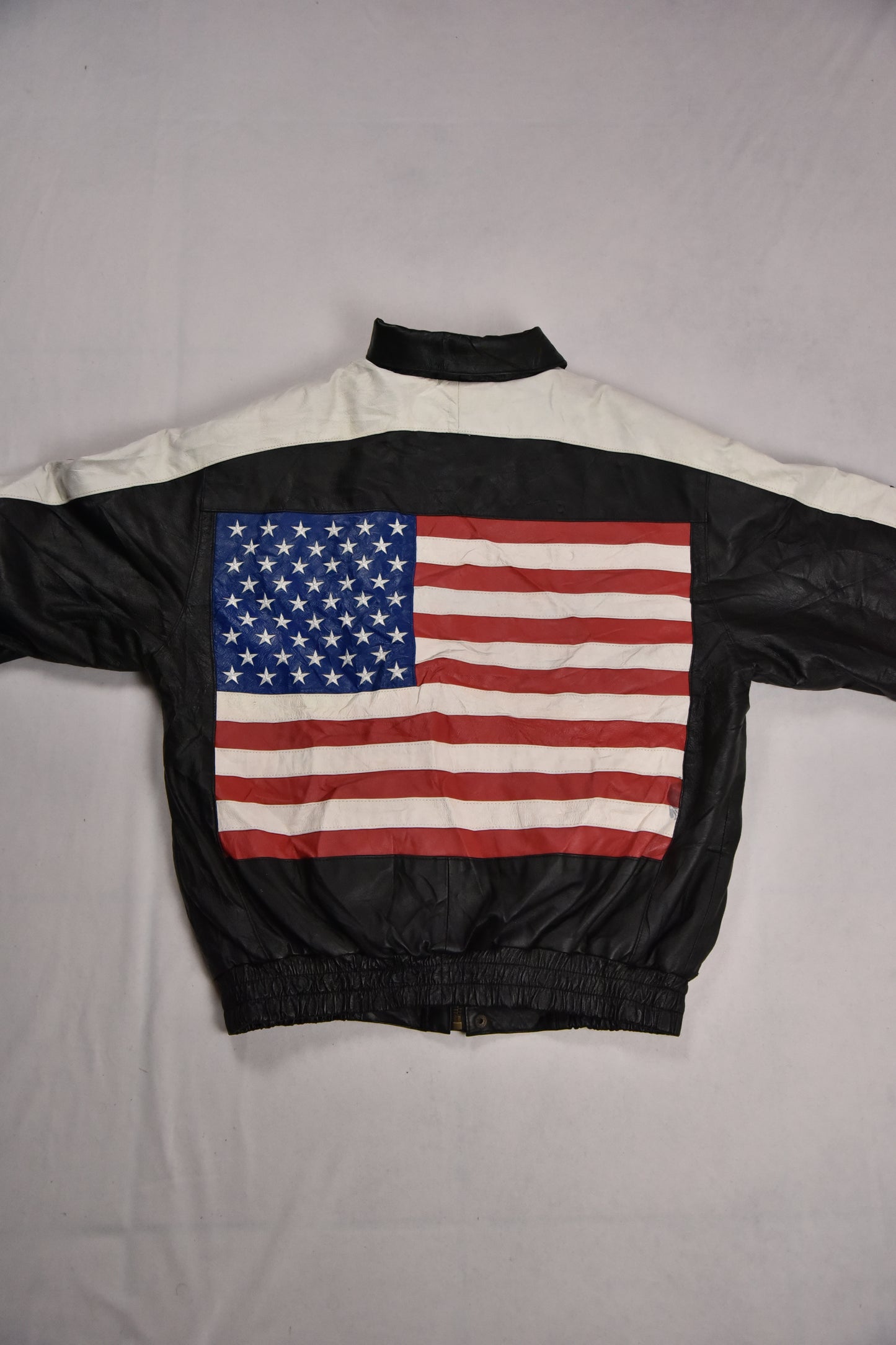 Vintage "USA" Leder Jacke / M