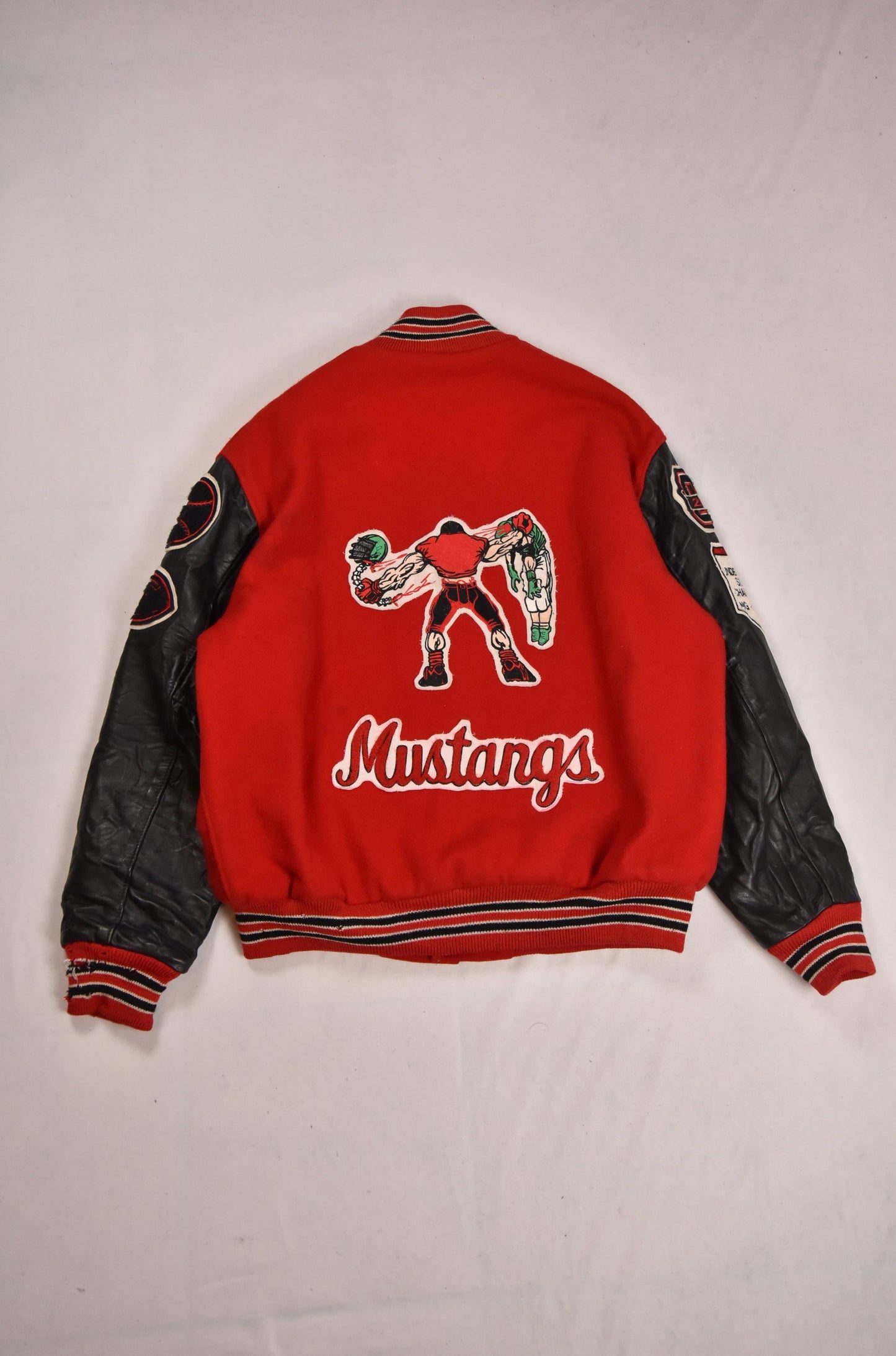 Giacca Varsity "MUSTANGS" Vintage Made in USA / L