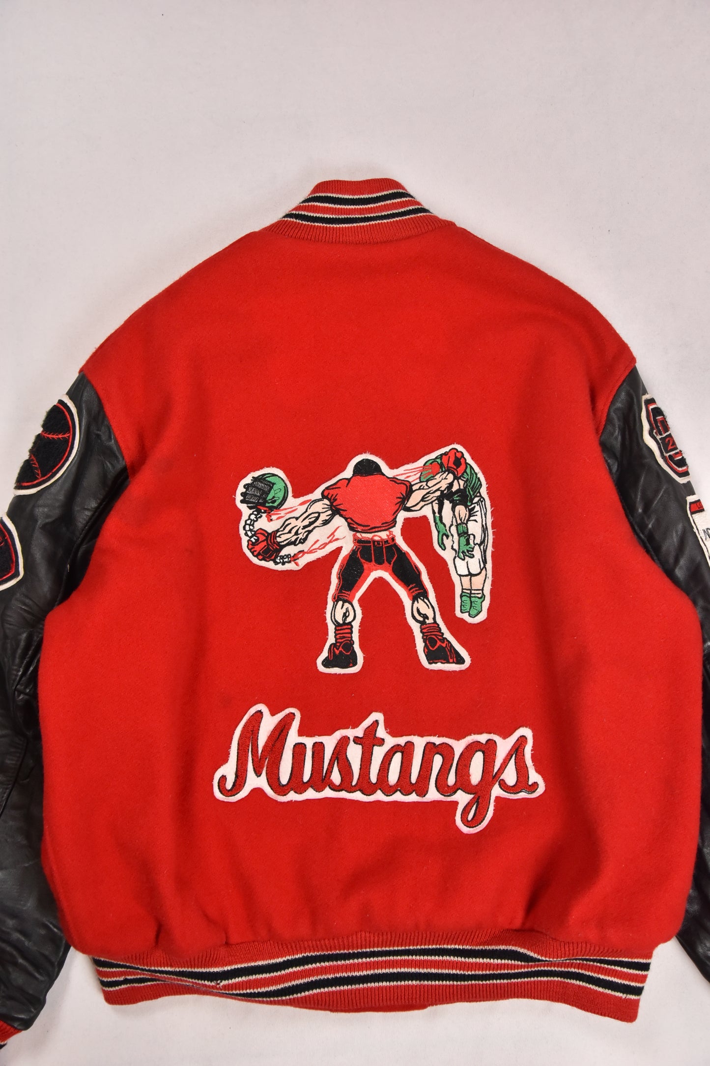 Giacca Varsity "MUSTANGS" Vintage Made in USA / L