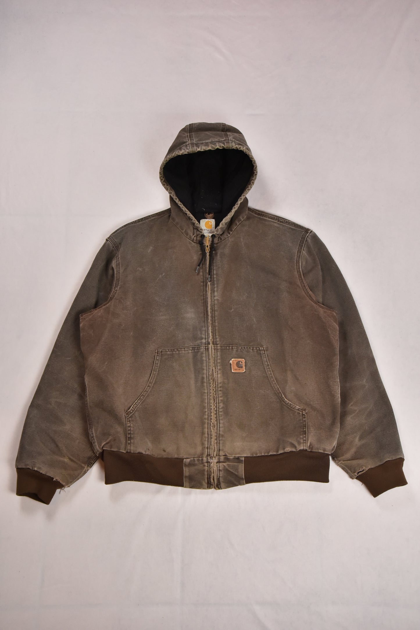 Vintage Carhartt Hooded Workwear Jacket / L