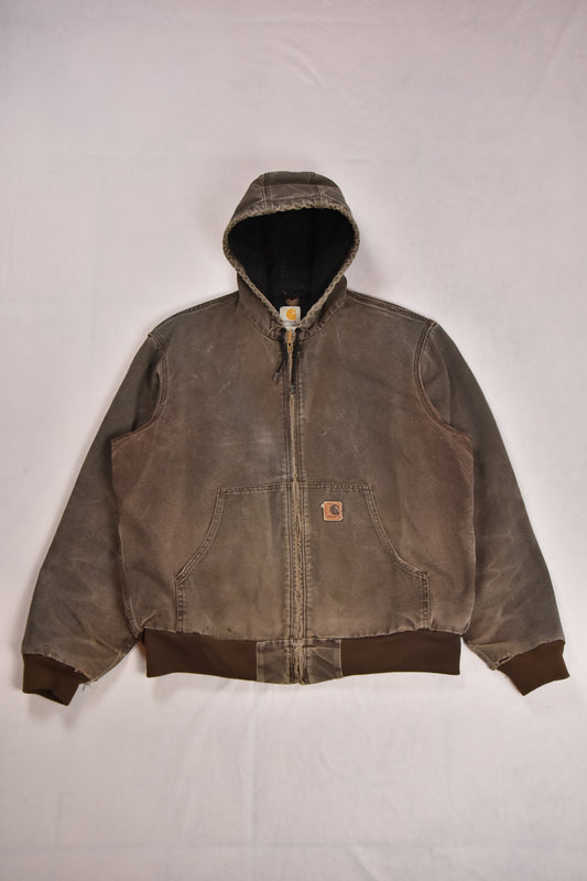 Vintage Carhartt Hooded Workwear Jacket / L