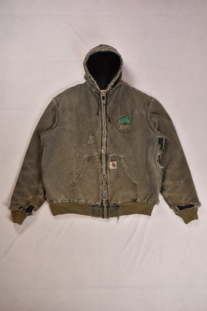 Vintage Carhartt Active Hooded Workwear Jacke / XXL