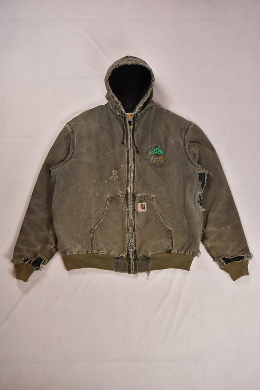 Vintage Carhartt Active Hooded Workwear Jacket / XXL