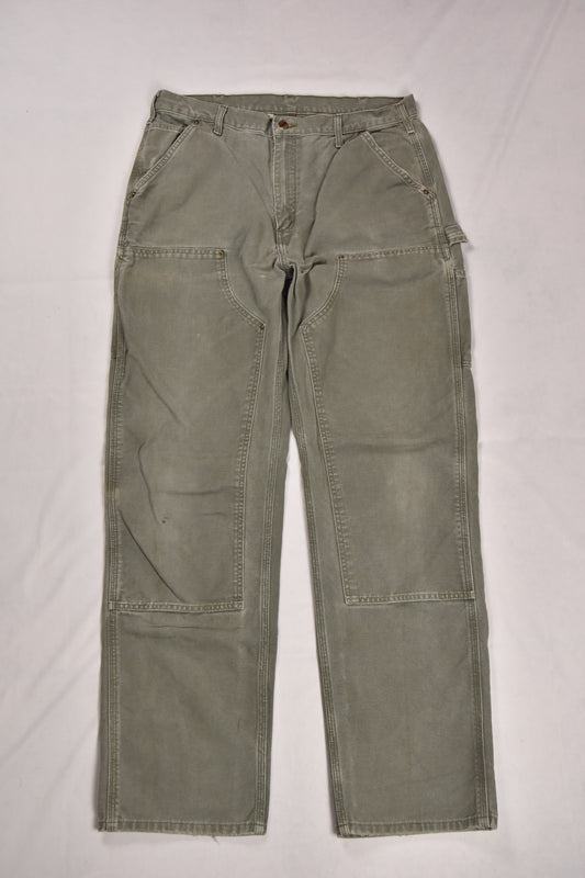 Carhartt Double Knee Workwear Green Pants / 36x34