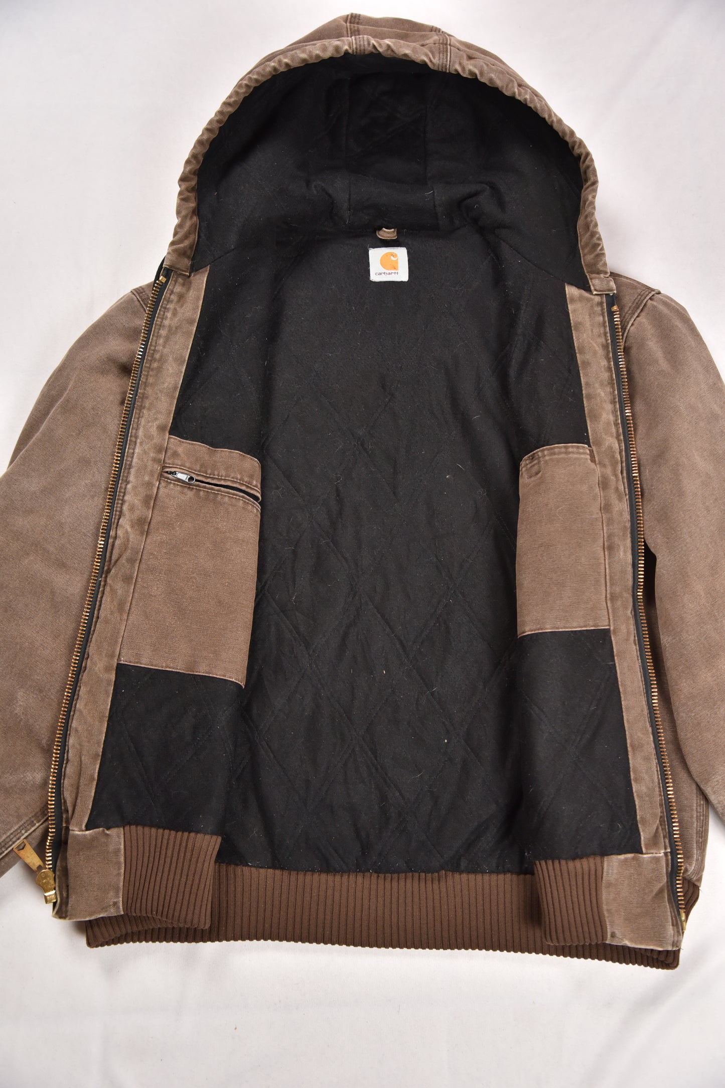 Vintage Carhartt Active Hooded Workwear Jacke / XL